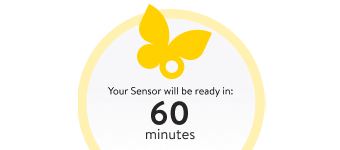 60 minute countdown before the sensor is ready for scanning