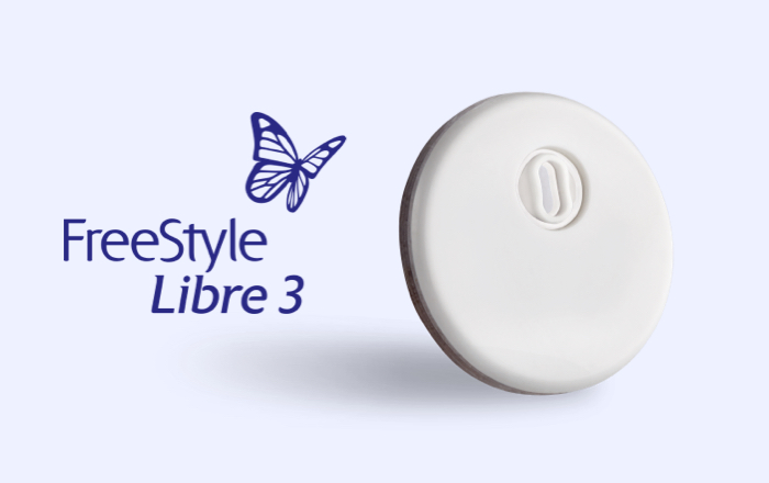 FreeStyle Libre 3 logo with the FreeStyle 3 sensor