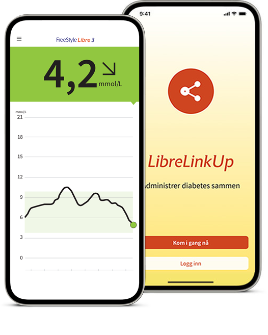Koble til FreeStyle LibreLink eller FreeStyle Libre 3 appen 