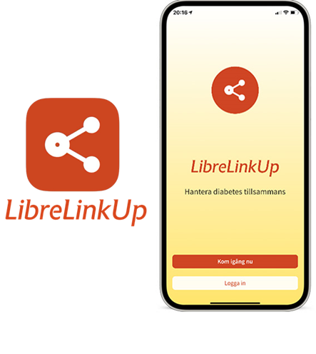 LibreLinkUp visas på en smarttelefon.